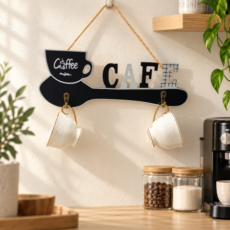 تعليقة خشب cafe