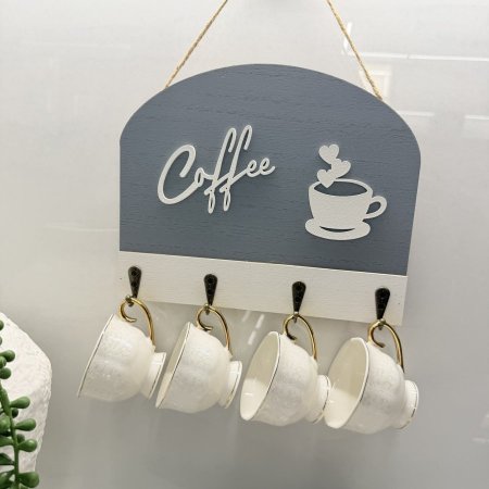 تعليقة خشب coffee