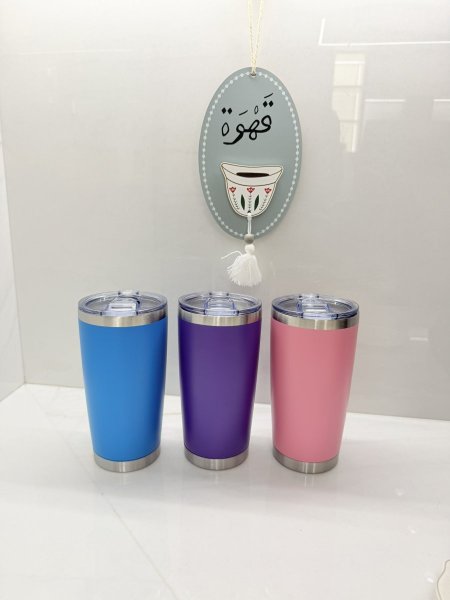 حافظ حرارة شكل كاسة 550 مل ستانلس جودة عالية 304