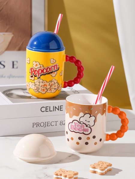 مج فوشار مع غطاء وشلمونة