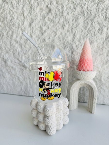 مج مصاصة زجاج ميكي ماوس