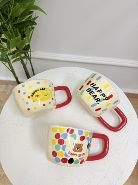 مجات بورسلان دب ملون