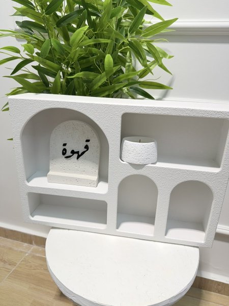 ستاند خشب  للمجات لون ابيض